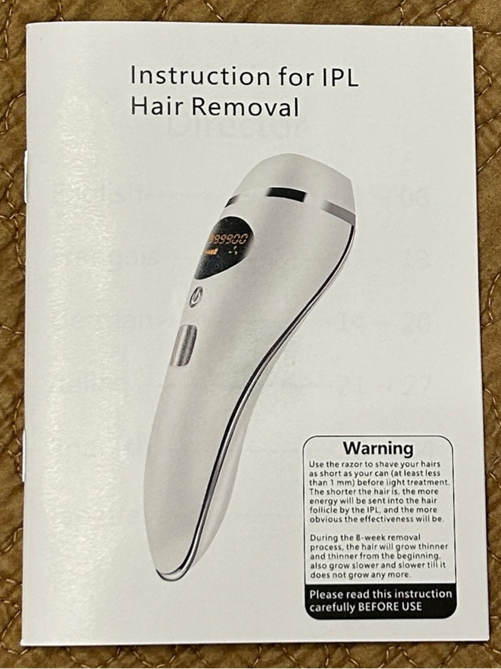 IPL Hair Removal Device - White - Grooming